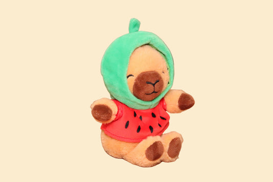 Capybara Knuffel met 5 Verwisselbare Fruitkostuums – Pluche Verkleedset