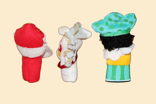 Nostalgische HEMA Sinterklaas vingerpopjes – Sint, Piet & Paard