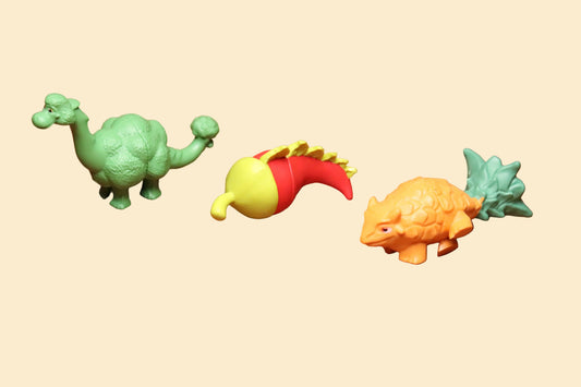 Vegesauriërs Speelfiguren – Set van 18 Kleurrijke Figuurtjes