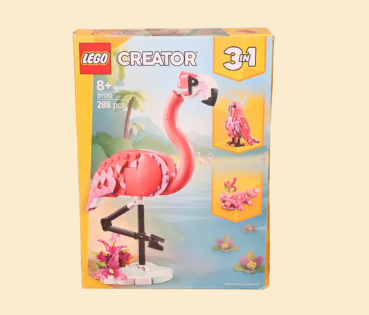 LEGO Creator 3-in-1 Roze Flamingo 31170 – 288 onderdelen