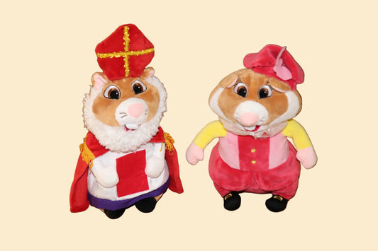 AH Sinterklaas hamster & Pietenhamster – XL set 30 cm