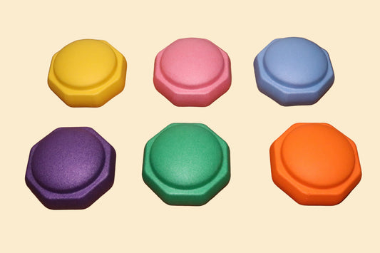 Balanceerstenen 6-delige Regenboogset – Stapelstenen voor Actief Spel