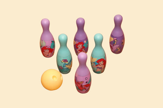 Disney Princess Ariël Bowlingset met 6 Kegels en Bal – Vanaf 3 Jaar
