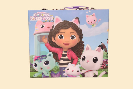 Gabby's Dollhouse Kleurkoffer met Kleurpotloden, Viltstiften en Stickers – Vanaf 3 Jaar