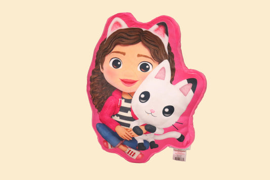 Gabby's Poppenhuis Pluche Figuurkussen met Pandy Poes – Roze