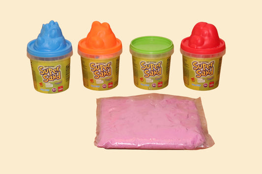 Goliath Super Sand Cups – Speelzand met 4 Bekers en Vormpjes