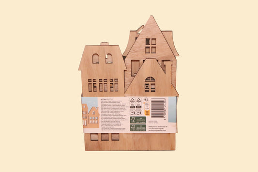 Hobby Flora Wooden Village – Houten DIY-dorp om zelf te versieren