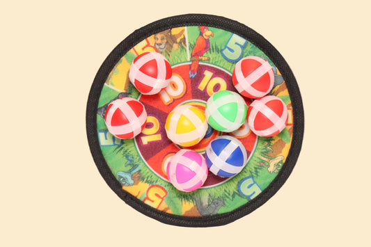Klittenband Dartbord voor Kinderen met Jungledieren – 18 cm