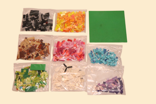 LEGO Classic Bouwstenen met Roze Opbergbox en Groene Bouwplaat