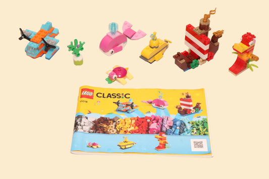 LEGO Classic Creatief Zeeplezier 11018 – Bouwset met 333 Stenen en Bouwinstructies