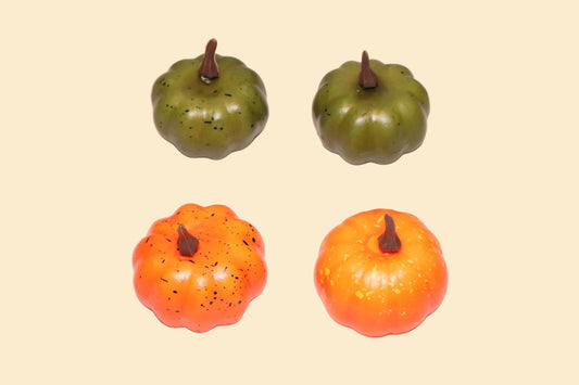 Set van 10 Mini-Pompoenen – Herfstdecoratie in 5 Kleuren voor Halloween