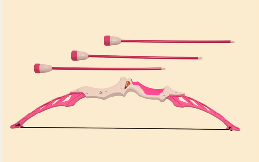 Rubeez Roze Pijl en Boog Set voor Kinderen – met 3 Foam-pijlen
