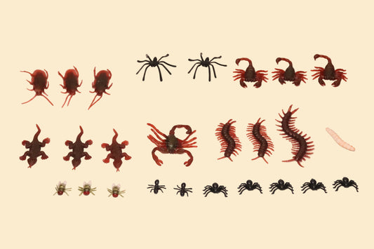 Griezelige Speelgoed Insectenset – 26 Plastic Insecten en Kruipdieren
