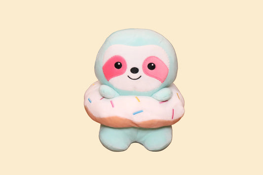Sombo Luiaard Knuffel in Donut – 22 cm