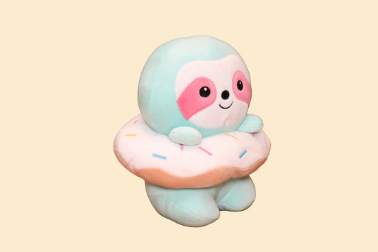 Sombo Luiaard Knuffel in Donut – 22 cm