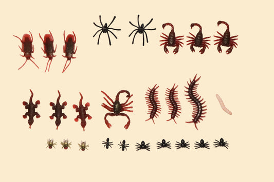 Griezelige Speelgoed Insectenset – 26 Plastic Insecten en Kruipdieren