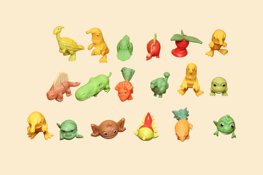 Vegesauriërs Speelfiguren – Set van 18 Kleurrijke Figuurtjes
