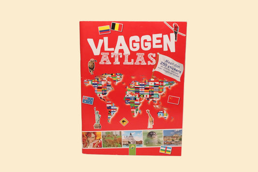 Vlaggen Atlas – Educatief stickerboek over landen en vlaggen